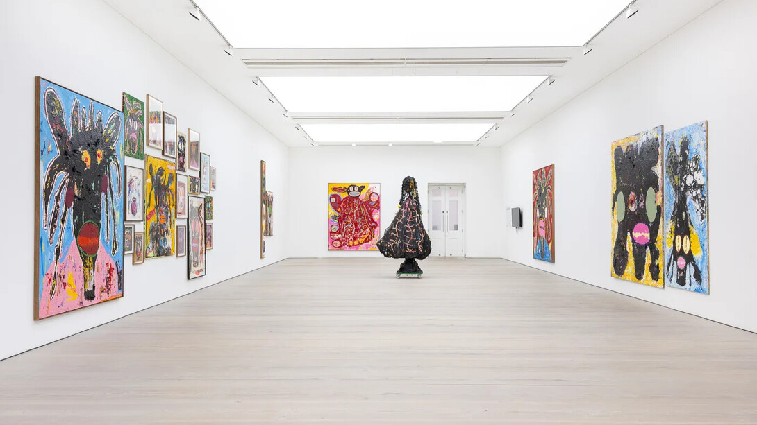 Jack Kabangu, Barndommens drømme, exhibition view. Courtesy of Beers