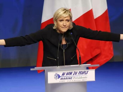 Marie Le Pen is the leader of the far-right political group in France
