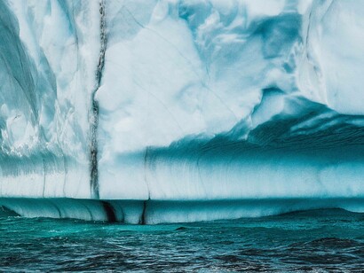View of a melting iceberg 