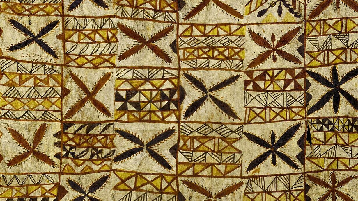 Tapa cloth from the 1890's, Wellington, Samoa