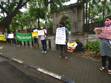 Youth at climate justice rally in Pune (India), Sept 2020 @ Ashish Kothari