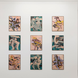 Sarah Trigg, Collected signals, exhibition view. Courtesy of Gaa Gallery