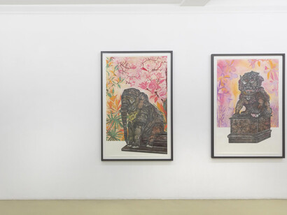 Verschiedene Künstler, Artists in residence 2024, ausstellungsansicht. Mit freundlicher genehmigung von Krinzinger Schottenfeld