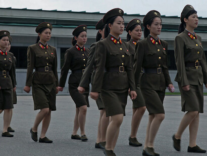 North Korea is the most militarized country in the world, boasting the fourth-largest army, with approximately 1.1 million armed personnel, including women soldiers who play an integral role in its military forces