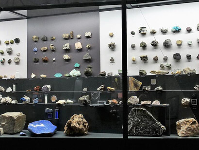 Mineralogy, exhibition view. Courtesy of the Latvian National Museum of Natural History
