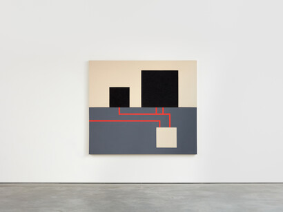 Peter Halley, Exhibition view. Courtesy of Modern Art