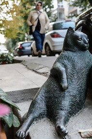 Istanbul's endearing tribute to its beloved feline resident with a sculpture of Tombili the cat, capturing the city's affection for its furry inhabitants