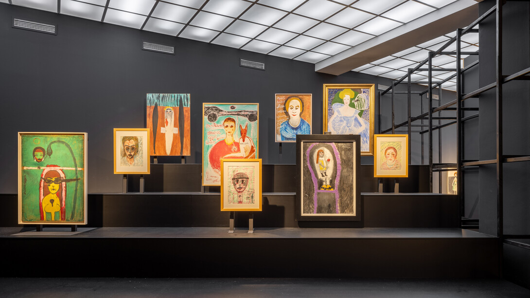 Semiha Berksoy, Singing in full colour, ausstellungsansicht. Mit freundlicher genehmigung der Staatlichen Museen