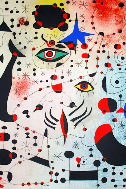 Joan Miró, Signos y constelaciones enamorados de una mujer (1941)