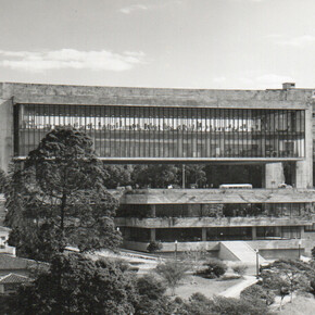 View of the project for the 9th of July avenue, MASP on Avenida Paulista (1957-1968), São Paulo, 1969. Courtesy of Power Station of Art