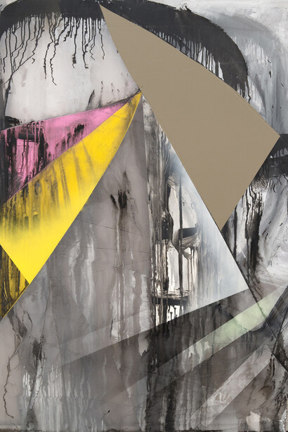 Joe Fleming, Fear of Heights, 2014, Enamel on polycarbonate, 60 x 40 inches