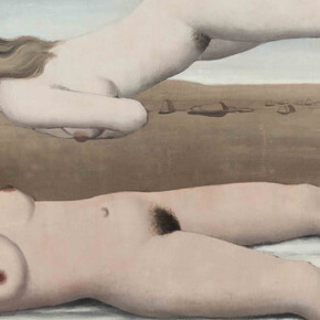 Paul Delvaux, The Dream (1935), oil on canvas © Fondation Paul Delvaux, Sint-Idesbald/Belgium, c/o Pictoright Amsterdam 2017