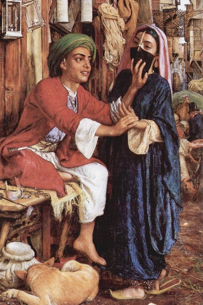 William Holman Hunt, A Street Scene in Cairo; The Lantern-Maker's Courtship, 1854–61