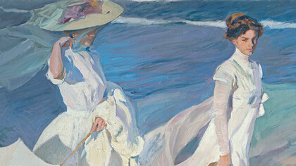 «Passeio na praia»(1909), Joaquín Sorolla