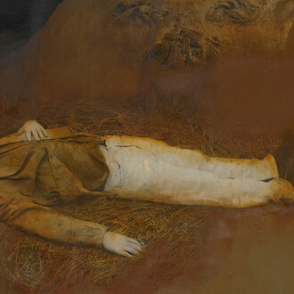 Hughie O’Donoghue, The leave taking, 2009. Courtesy of Royal Hibernian Academy of Arts