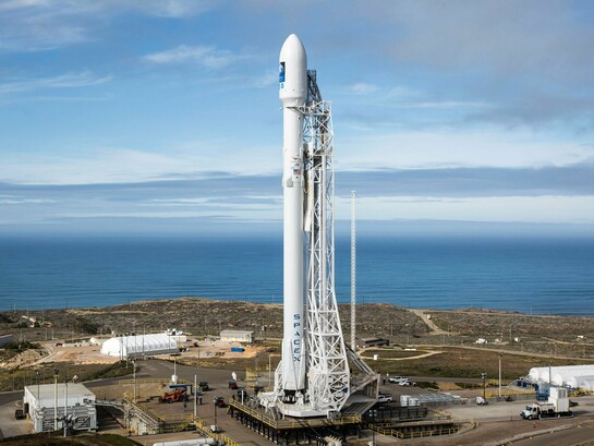 A SpaceX launch vehicle ready for flight, representing investor expectations for future innovation