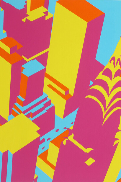 Chrysler in Pink and Yellow - Yoni Alter