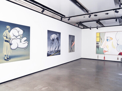 Verschiedene künstler:innen, Grotesk, ausstellungsansicht. Mit freundlicher genehmigung der König Galerie