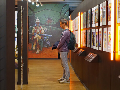 Métal Hurlant, exhibition view. Courtesy of Comics Art Museum