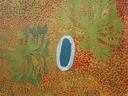 Nada Rawlins, Bush tucker – Yurlarn bush banana. Courtesy of Japingka Gallery