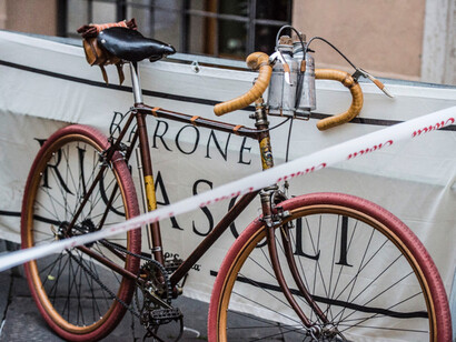 Bici vintage ai nastri di partenza di Eroica Montalcino