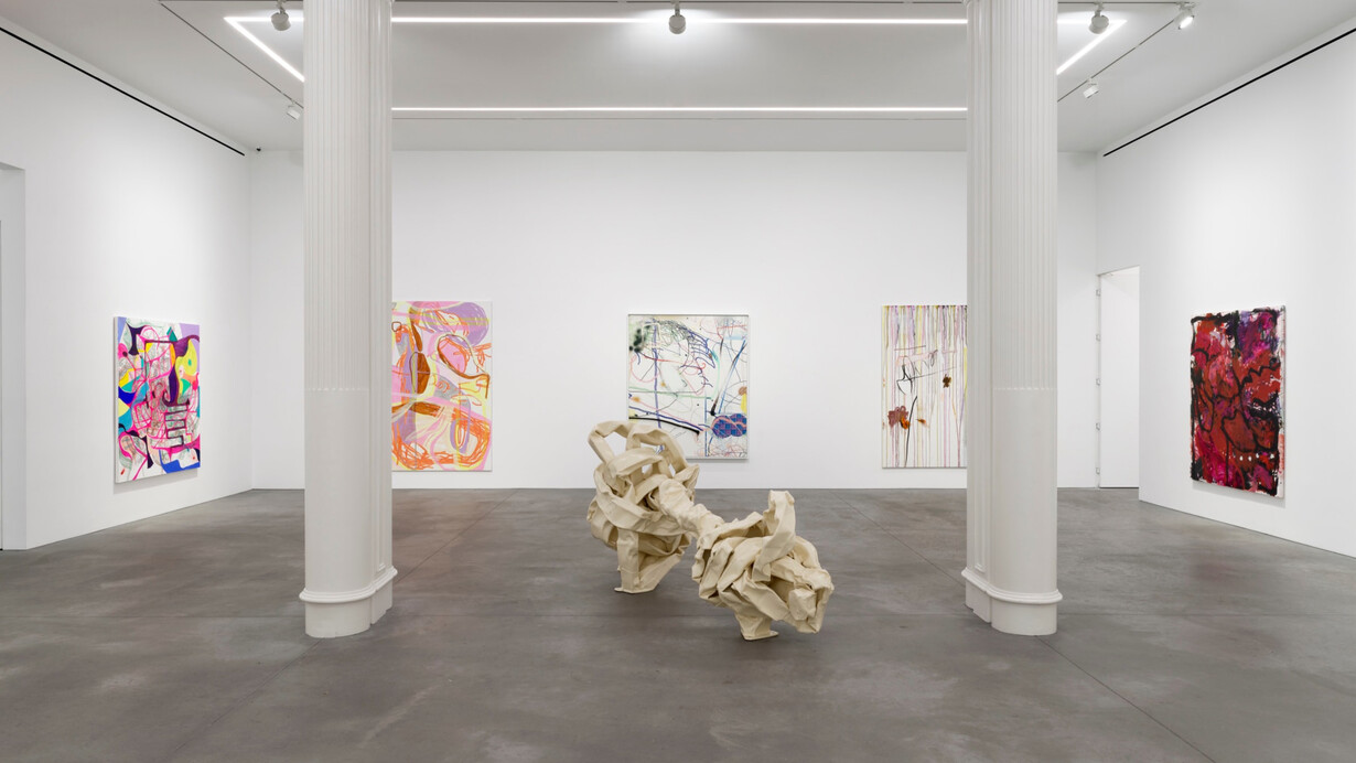 Various artists, Aligned, exhibition view. Courtesy of Nino Mier Gallery