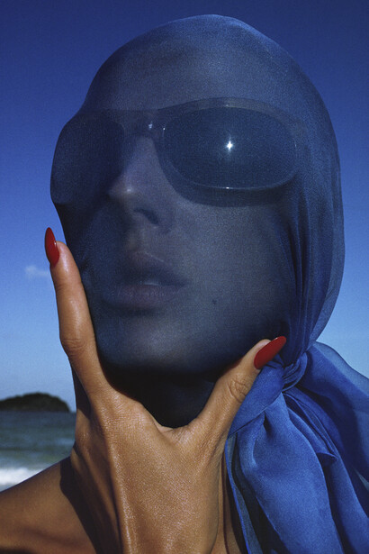 HIRO, Tilly Tizzani with Blue Scarf, Antigua, West Indies, 1963, © Hiro