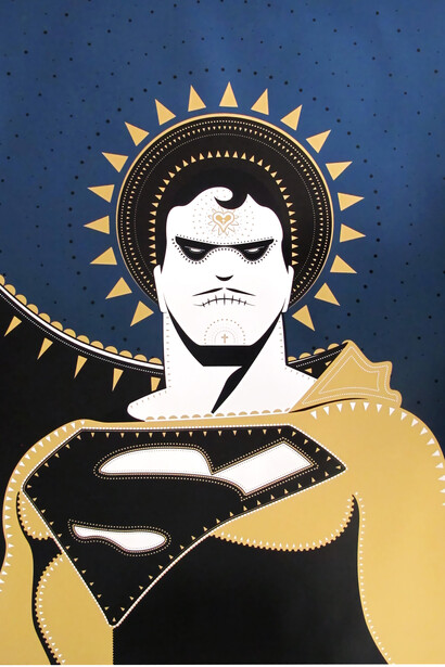 PIXEL Superman Print