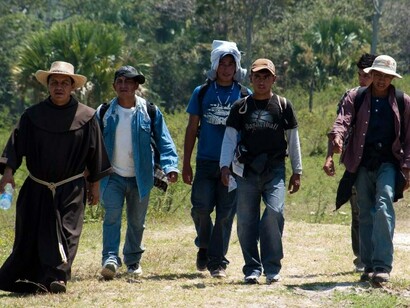 Emigrantes en su camino hacia los Estados Unidos