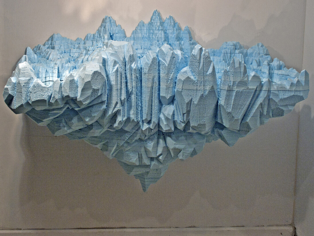 Mark Stafford [American, b. 1978], Patterning duality between light and matter, 2014, Foam and mirrors, 50 x 71 x 29 inches, 127 x 180.3 x 73.7 cm