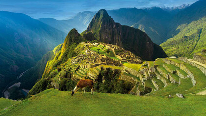 Vista de Machu Picchu, Perú