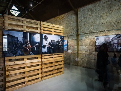 Andrew Esiebo, Nneka I and Nneka II (2010). Exhibition view Before Before & Now Now at Mira Forum. Co-curated by Dr. Charles Gore and Inês Valle. 2016. Courtesy: Mira Forum. Photo: José Vaz e Silva