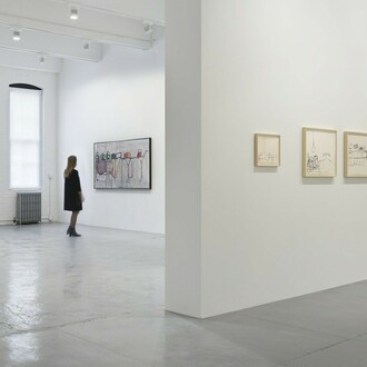 Philip Guston, Laughter in the Dark, Exhibition view. Courtesy of Hauser & Wirth