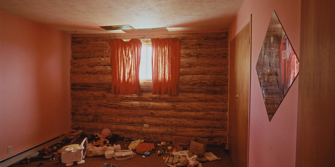 Timothy Hursley, Kids Room, Carlin Social Club, Carlin, Nevada 1989/1990, dye transfer print, 17 x 21 in.