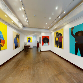 In Our Days by Oluwole Omofemi at Signature African Art, London, Photo © Mora Ltd 