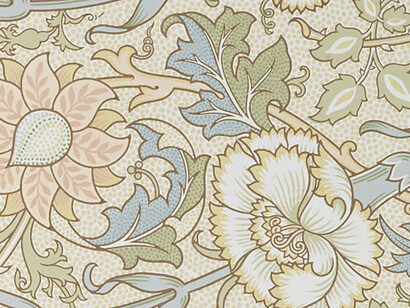 Wallpaper Sample Book 1, page 113: Pink & Rose, pattern #308 by Morris & Co