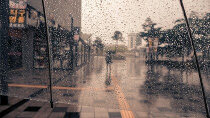 Al regresar, la indecisa llovizna del mediodía se había convertido en una monumental tormenta de granizo