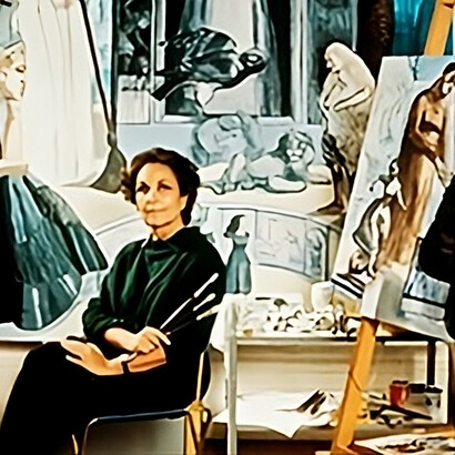 Artista portuguesa Paula Rego. Ela descreve vidas interiores como Carroll ao desnudar o habitat das suas personagens