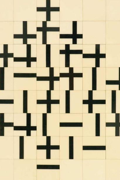 Ralph Coburn, Variable 5a – Mondrian (detail), 1964. Courtesy of Norton Art Museum