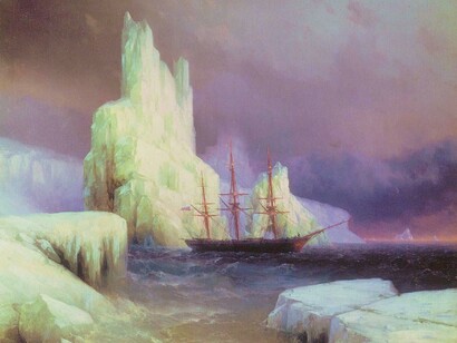 Iván Aivazovski. Icebergs