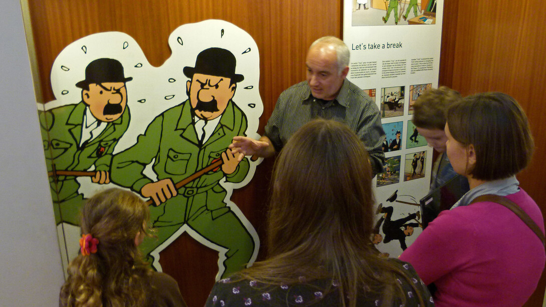 The Hergé area. Courtesy of Comics Art Museum