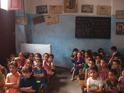 A young students classroom