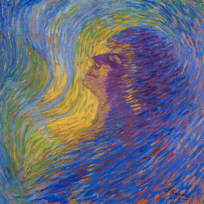 Luigi Russolo Profumo, 1910 olio su tela / oil on canvas 65.5 x 67.5 cm Mart, Museo di arte moderna e contemporanea di Trento e Rovereto Collezione / Collection VAF - Stiftung