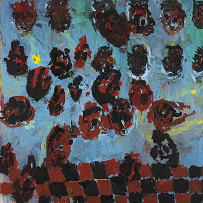 Georg Baselitz, Folkdance Melancholia, 1989, Oil on canvas © Georg Baselitz 2014