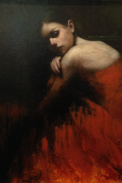 Mark Demsteader, Study For Arcadia, Oil on board, 32” x 24”  