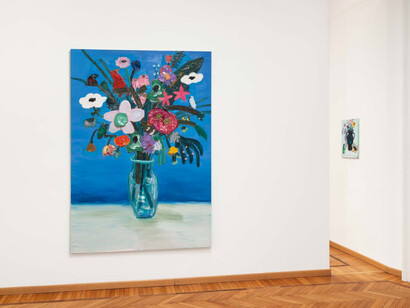 Georgina Gratrix, Notes from the studio, vista della mostra. Per gentile concessione della Galleria Monica De Cardenas