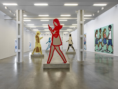 Julian Opie, exhibition view. Courtesy of Lisson Gallery
