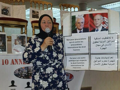 El fuerte testimonio de Mounira Chaqrawi, durante una de las reuniones preparatorias del I Congreso de Movimientos Sociales y Ciudadanos