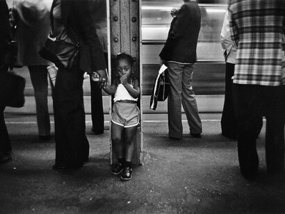 Joni Sternbach, The Passengers (Perfect Fit), c. 1975, Gelatin silver print, 11 x 14 inches