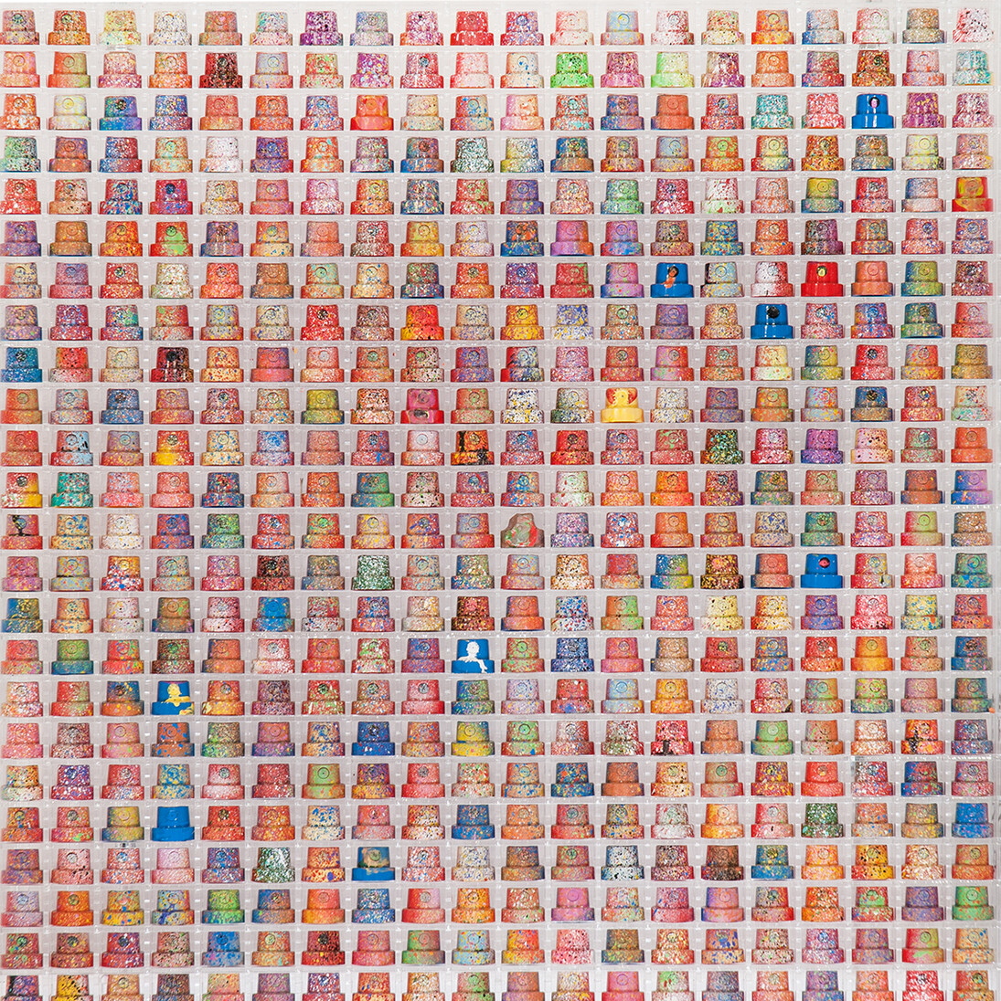 Omar Hassan, Cap 480, 2015, Mixed media, 52 x 52 cm © Omar Hassan/ContiniArtUK